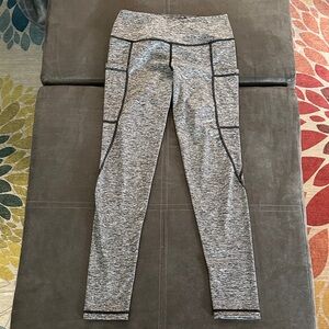 Gray High-Waisted Leggings